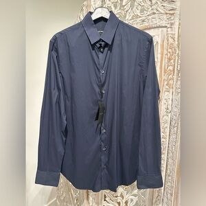 Giorgio Armani Navy Dress Shirt